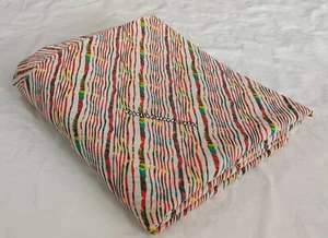 Ethnic Indian Pure Cotton 5 Yard Dressmaking Running Loose Fabric Craft Sewing - Picture 1 of 5