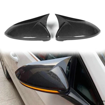 Carbon Fiber Rearview Mirror Cap Cover For 2014-2019 VW Golf MK7 MK7.5 GTI GTD R - Image 1 of 4