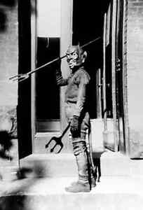 Vintage Halloween Devil Costume Photo 1347 Oddleys Strange & Bizarre