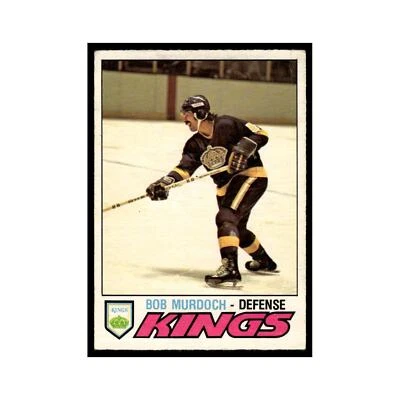 Bob Murdoch 1977 O-Pee-Chee (Damaged) #371 Los Angeles Kings Hockey Card VG - Image 1 of 3