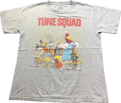 Space Jam A New Legacy Distressed “Tune Squad” Youth Gray T Shirt Size XL Ball - Image 1 of 4