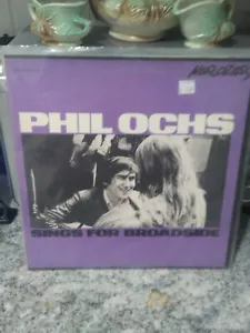 PHIL OCHS 'Sings For Broadside' 33rpm (VG+) 12" Vinyl FOLK Record Booklet - Picture 1 of 1