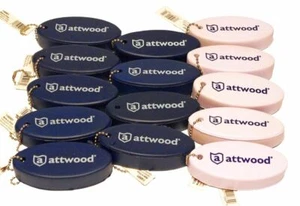 14x ATTWOOD WEISS & BLAU SCHAUM SCHWIMMENDE SICHERHEITS-SCHLÜSSELANHÄNGER FÜR SPORT, SCHWIMMEN +++ - Bild 1 von 10