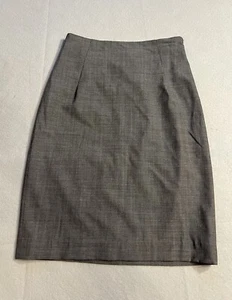 Babaton Grey  Wool / Rayon  Blend Straight Pencil Skirt Size 4 / S - Picture 1 of 9