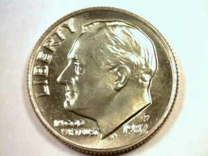 1982 P ROOSEVELT DIME SUPERB UNCIRCULATED SUPERB UNC. NICE ORIGINAL BOBS COINS - Picture 1 of 2