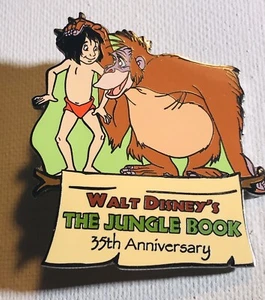 Disney Auctions Jungle Book 35th Anniversary King Louie Mowgli LE 100 Pin - Picture 1 of 2