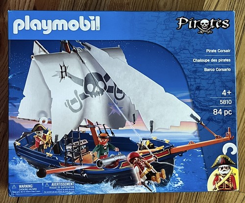 sympa pirate avec barque playmobil ( corsaire , bateau ) 0016