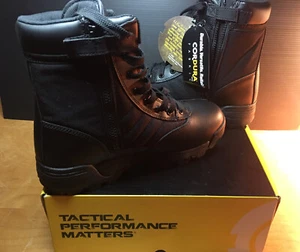 Original SWAT Men's Classic 9" Side Zip Black Leather Boots 115201 Size 10.5 W - Picture 1 of 13