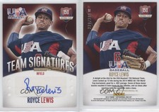 2014 USA Baseball Box Set 15U National Team Signatures /299 Royce Lewis #51 Auto