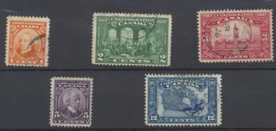 Canada Stamps: 1927 60th Anniversary of Confederation: Commemoratives SG266/70 - Image 1 of 4