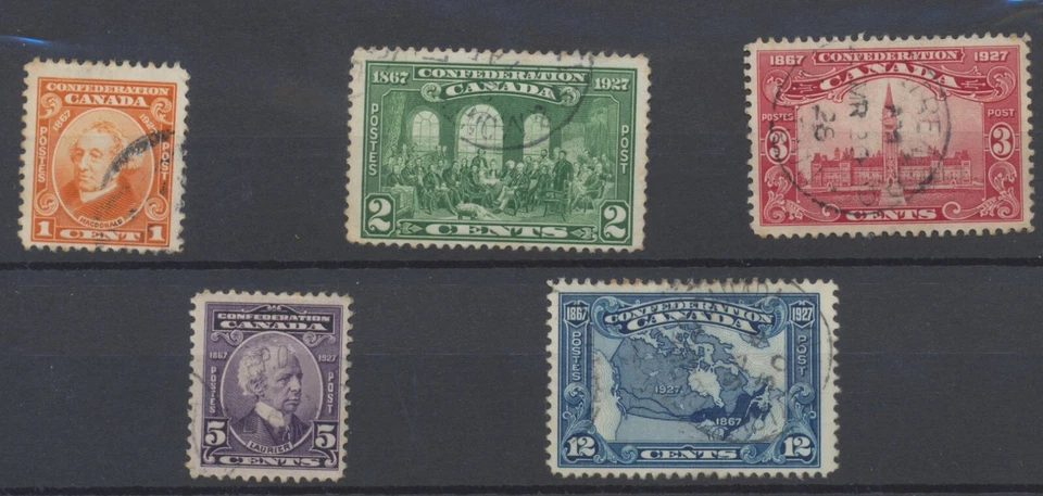 Canada Stamps: 1927 60th Anniversary of Confederation: Commemoratives SG266/70 - Image 1 of 4