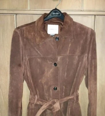 Jaqueta de Camurça Andrew Marc Editions Vintage Feminina, Marrom, G - Imagem 1 de 4