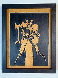 Detailed Shogun Robot Warrior Soul of Chogokin Scroll Saw Wood Art Ready To Hang - Bild 1 von 5