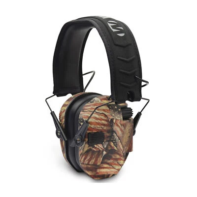 Walker's Razor Slim Electronic Shooting Muff (American Flag), Hearing Protection - Image 1 of 2