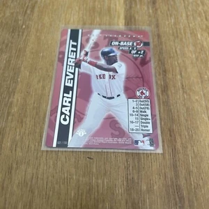 2000 MLB Showdown 1st FIRST EDITION Carl Everett Pennant Run FOIL Red Sox - Picture 1 of 7