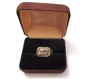 VINTAGE BURLINGTON NORTHERN RAILWAY RAILROAD EMPLOYEE JEWELRY RING by JOSTENS - Picture 1 of 4