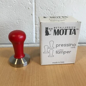 Motta 58mm Red Wooden Tamper - Gaggia Classic, Rancilio Silva, E61 Group - Italy - Picture 1 of 6