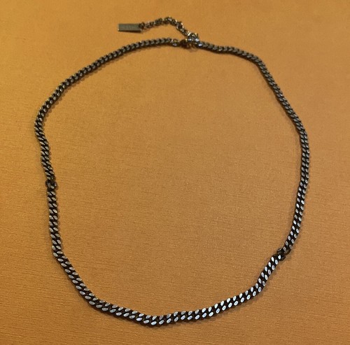 SAINT LAURENT (YSL) Saint Laurent Collana Catena Piccolo Cordolo in Metallo 682823