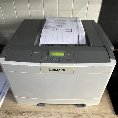 Lexmark C543DN A4 Colour Laser Duplex Printer Spare Or Repair - Image 1 of 4