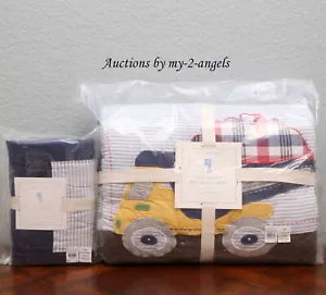 NEU Keramikscheune Kinder BUSY BUILDER Doppelquilt + Schein MARINEBLAU Baufahrzeug Auto - Bild 1 von 1