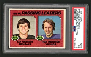 1976 Topps Passing Leaders Anderson/Tarkenton #201 PSA 5 - Picture 1 of 2