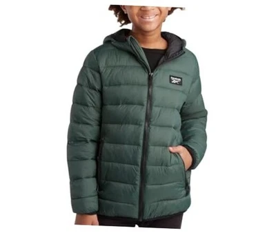  Abrigo de invierno para niños - Chaqueta acolchada aislante ligera - Viento y agua 8 oliva Foto 1 de 4