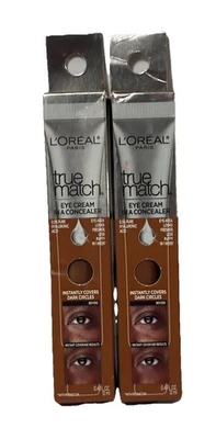2 Pack L'Oreal True Match Eye Cream In A Concealer 0.40 oz Deep N9-10 - Image 1 of 2