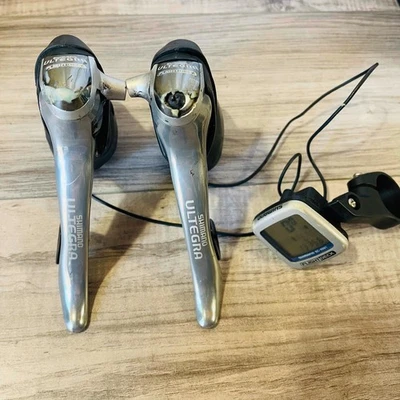 Shimano Ultegra ST-6510 2/3 x 9 Speed STI Shifter Brake Levers + Flight Deck - Image 1 of 4