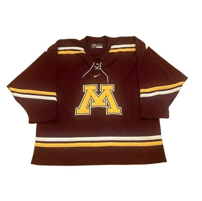 Nike Bauer Minnesota Golden Gophers Maroon NCAA Hockey Jersey Stitched Men's 2XL - Image 1 of 4