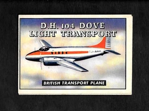 1952 TOPPS WINGS #170 D.H. 104 DOVE LIGHT TRANSPORT - NM/MT - TRANSPORT PLANE - Bild 1 von 1