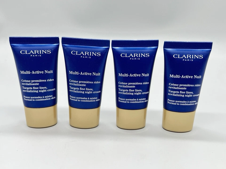 4 Pack - Clarins Targets Fine Lines Revitalizing Night Cream - 0.5 oz - Image 1 of 2