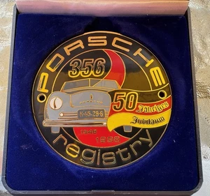 Placa parrilla registro Porsche 356 50 # 917 de 1000 - Imagen 1 de 7