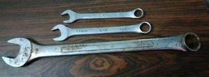 Lot Of 3 S-K Combination Wrenches 14 mm 17 mm & 1 1/16" - Picture 1 of 7