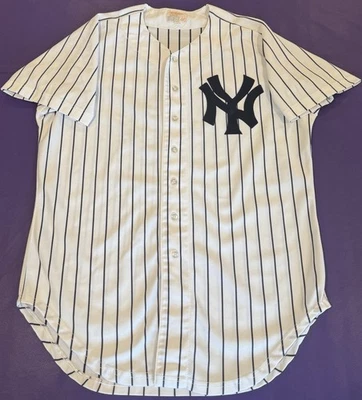 Camiseta autêntica New York Yankees 1980’s Wilson feita nos EUA em campo tamanho 46 - Imagem 1 de 4