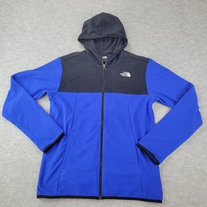 The North Face Jacket Blue/Black Fleece Polyester Full Zip Boys Size XL 18/20 - Picture 1 of 14