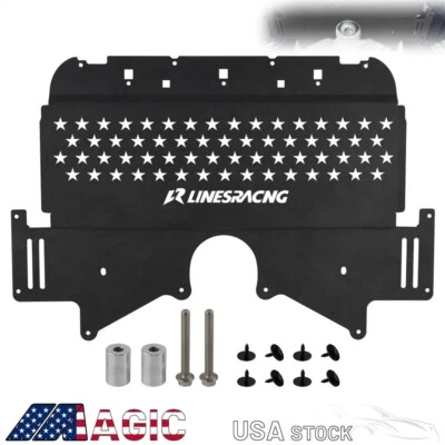 LR Oil Cooler Skid Plate For BMW G80 G82 M3 M4 G87 M2 S58 Engine 2021-2024 Black - Image 1 of 4