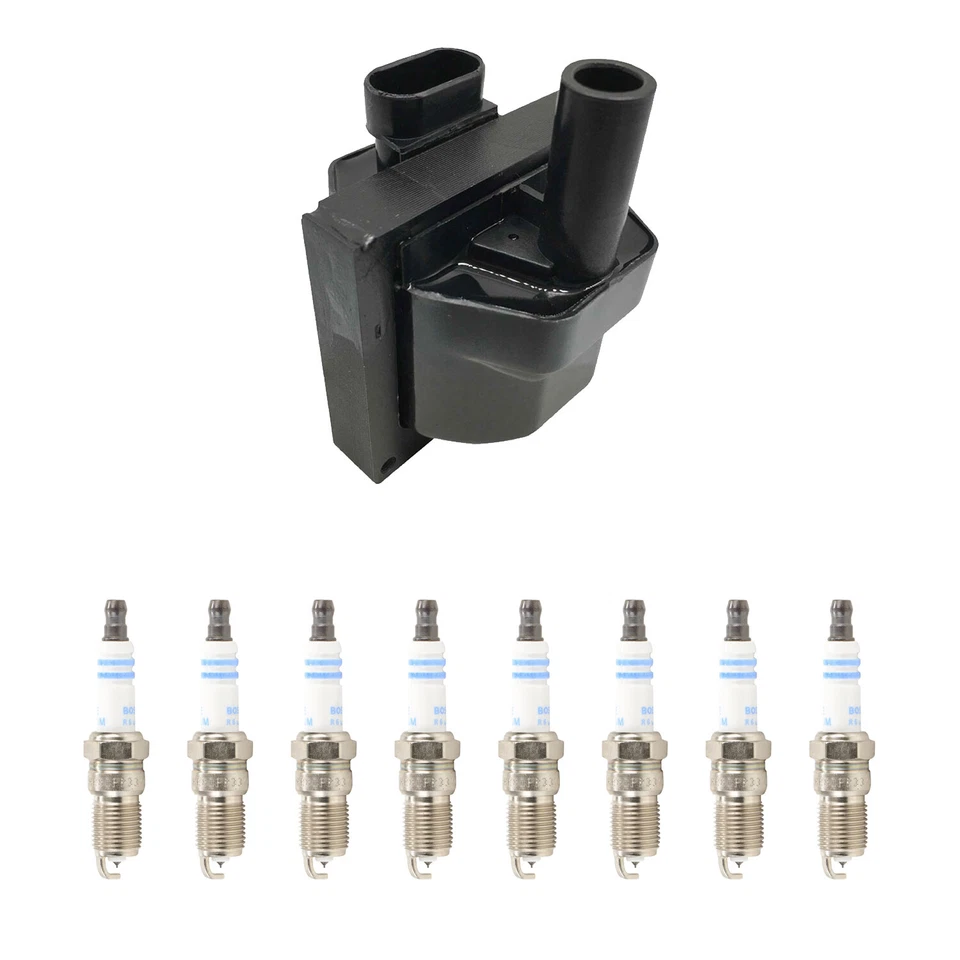 Kit de 8 bujías de encendido Hitachi Bosch doble platino para C2500 P30 V8 Foto 1 de 1