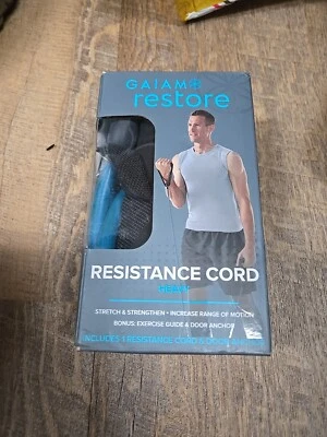 Cable de resistencia Gaiam Restore con accesorio de anclaje de puerta, pesado Foto 1 de 4