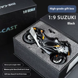1:9 Suzuki Hayabusa GSX-1300R Alloy Motorcycle Diecast Model Soung & Light Toy C - Picture 1 of 14