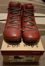 CAMPER Peu Cami Burgundy Leather Ankle Boots - Size 34 / 3 - NEW