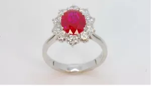18K White Gold Custom Design 1.0 Carat Ladies Diamond Ring. Certified Appraisal - Picture 1 of 7