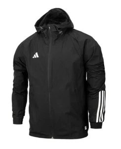 Adidas Tiro23 Windbreaker All Weather Rain Jacket (HK7656) Running Wind Hood Top - Picture 1 of 4