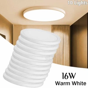 10x 16W Ultra-thin LED Modern Ceiling Light down light Surface Mount LED Panel - Picture 1 of 10