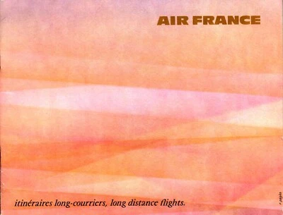 Mapas de vuelo vintage de Air France Foto 1 de 4