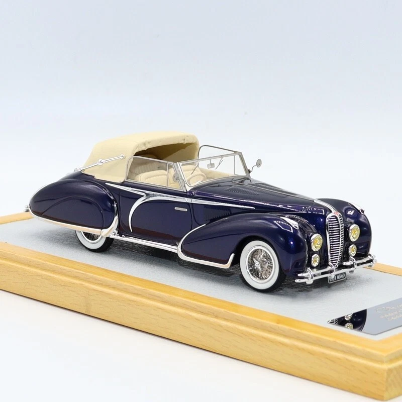 Chro60 1/43 Delahaye 135 Cabriolet  Figoni & falaschi 1948  "El Glaoui"  Chromes - Photo 1/4
