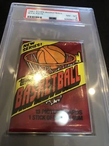 1981-82 Topps Basketball ungeöffnet Wax Pack Grade PSA 8 NM-MT Magic Bird Kareem - Bild 1 von 7