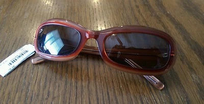 Gafas de sol para mujer VERA WANG 'Aubin' rojas/marrones ovaladas DISEÑADOR - rubí Foto 1 de 4