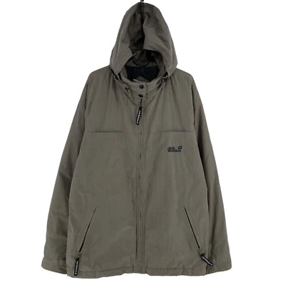 Abrigo Chaqueta Jack Wolfskin Marrón Claro Mezcla Algodón Con Capucha Talla L Foto 1 de 4