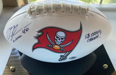 Майк Олстотт Tampa Bay Buccaneers подписанный логотип футбол с надписью - Изображение 1 из 4