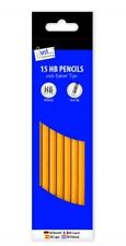 Just Stationery HB Pencil with Eraser Top (Pack of 15) (5631)